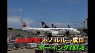 【機窓動画】JAL ホノルル→成田 ボーイング787