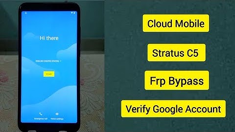 Cloud Mobile Stratus C5 Frp Google Account Bypass Lock | Stratus C5 Frp Bypass | Cloud Mobile Frp