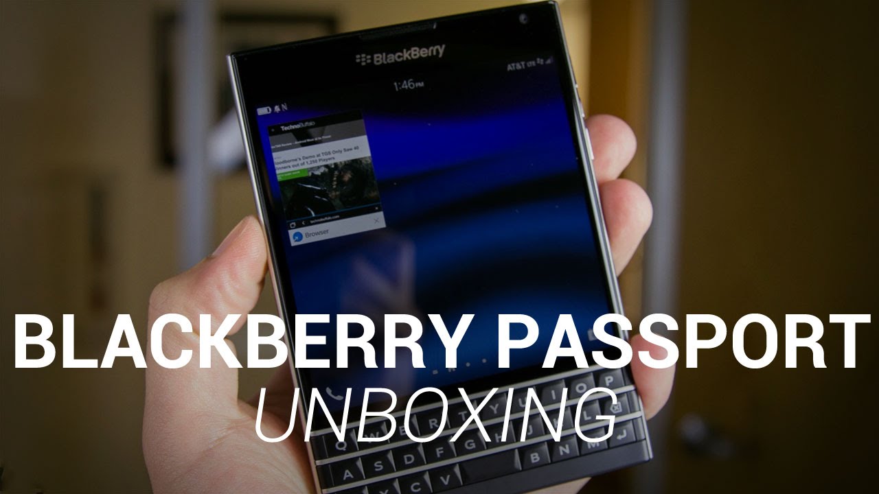 BlackBerry Passport - Распаковка