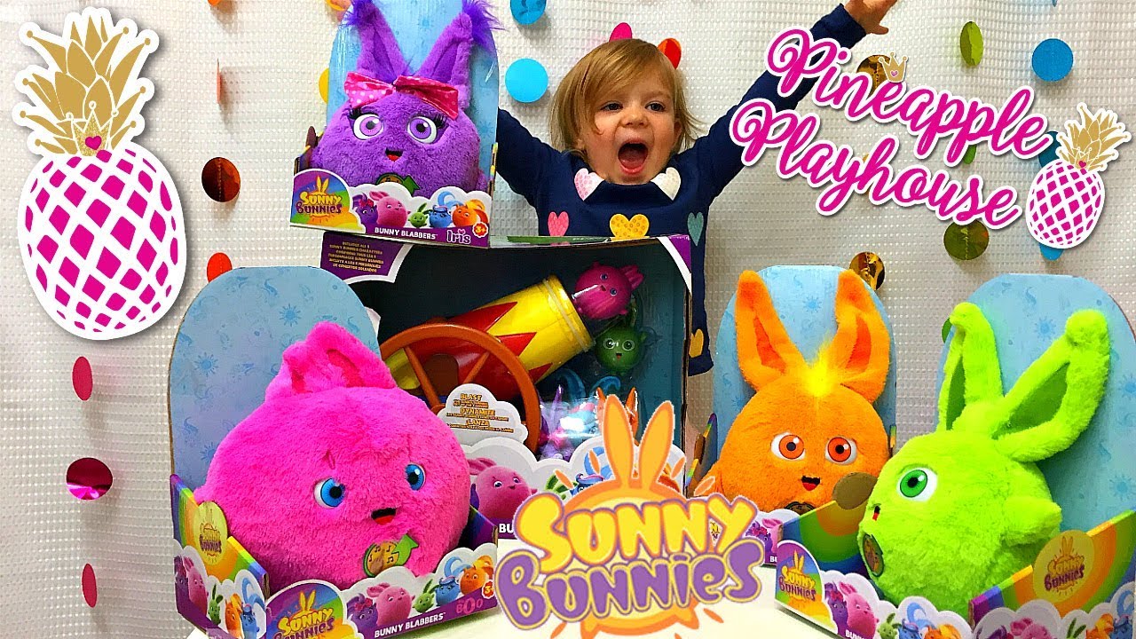 Sunny Bunnies Toys Unboxing, Bunny Blabbers Plush Complete Set Toys Review