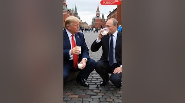 Trump and Putin drinking milk | ai generated video | ai funny videos | ai world leaders   #trump #ai