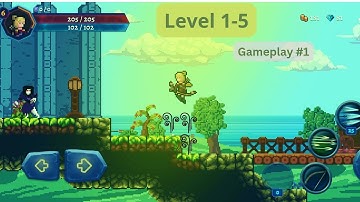 Darkrise - Pixel Action RPG- Gameplay Part One - Level 1-5 Using Archer