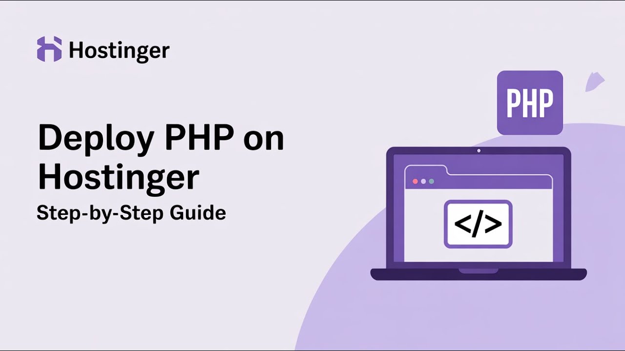 How to Deploy a PHP Website on Hostinger | Step-by-Step Tutorial - YouTube