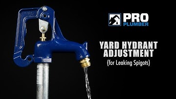 How to Adjust Leaking Pro Plumber Frost Proof Yard Hydrant