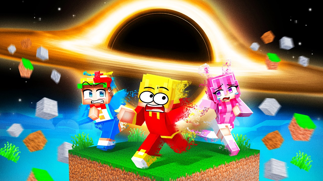 Surviving INSANE DISASTERS in ONE CHUNK Minecraft!