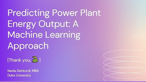 Predicting Power Plant Energy Output Using Machine Learning | Python