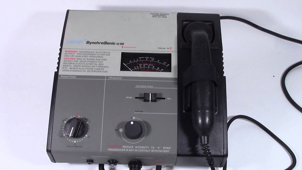 Auctioned Used Amrex SynchroSonic UltraSonic Generator model U/50 Chiropractic - YouTube