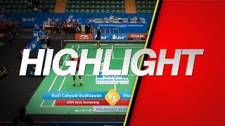 Ihsan Maulana Mustofa (Djarum Kudus) VS Rudi Cahyadi Budhiawan (USM Jaya Semarang)