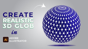 How to Create a 3D Spherical Tesseract/Glob Shape in Adobe Illustrator | Step-by-Step Tutorial