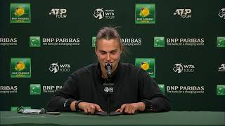 Aryna Sabalenka Press Conference Following Final Loss 2023 BNP Paribas Open