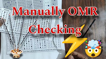 How to Check OMR Answer Sheet in a minute? || OMR Sheet Checking Process