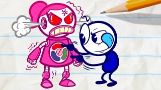 Pencilmiss's Robot Is Broken! | Animation | Cartoons | Pencilmation