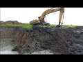 Land For Pond CAT 07 Excavator E200B Working