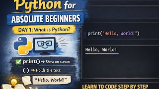 Python for Absolute Beginners | Day 1 🐍