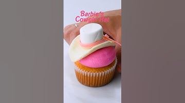 Barbie Cowgirl Hat Cupcake #shorts