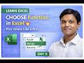 Choose Function | Filter Function | Data Analysis with Excel