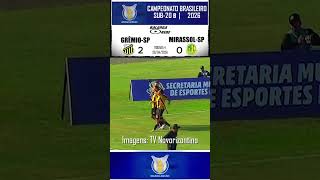 GOLS - NOVORIZONTINO 2 X 0 MIRASSOL - BRASILEIRO SUB-20 B - 30/04/2026
