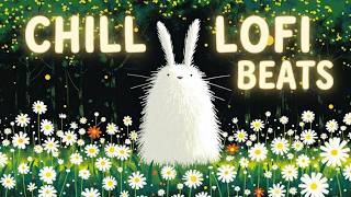 🐇 Peaceful Flower Meadow LoFi Hip Hop | Relaxing Bunny Beats for Studying