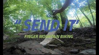 'SEND IT' Finger Mountain Biking #fingerbike#bike#mountain#FUN