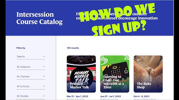 How to sign up for an intersession on the HCPS Digital Catalog