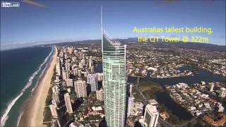 drone over australia tallest building
