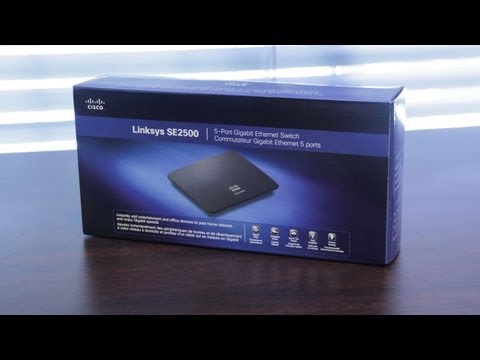 Linksys SE2500 5-Port Gigabit Ethernet Switch Unboxing