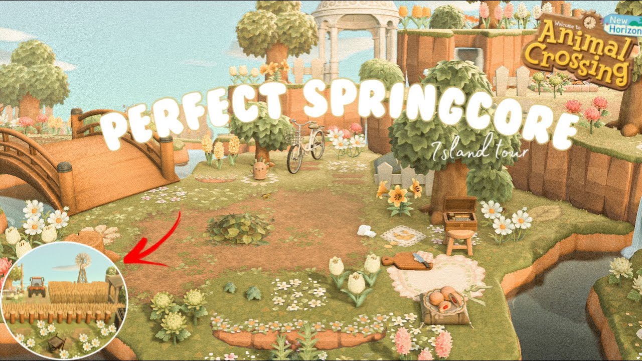 The Perfect Springcore Island!! | Island Tour | Animal Crossing New ...
