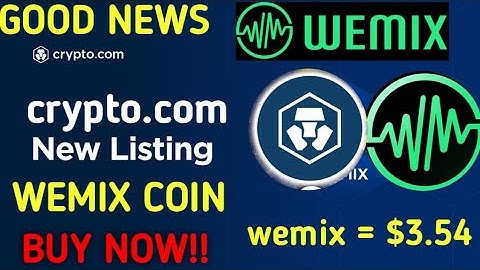 Wemix has just been listed on the crypto.com app . wemix price prediction.  wemix will hit $3 soon