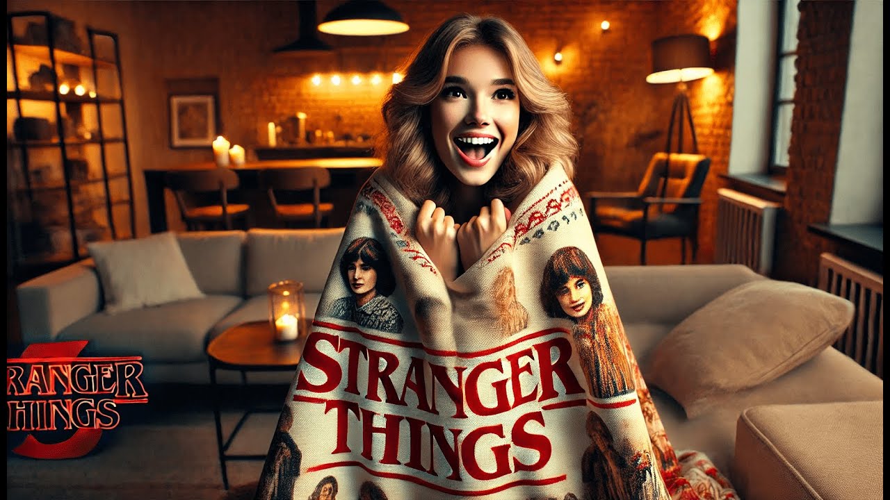 🌀 Stranger Things Blanket Throw Bedroom Accessories Fleece Blanket ...