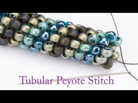 Tubular Peyote Stitch Bangle Bracelet Tutorial - INSTANT DOWNLOAD