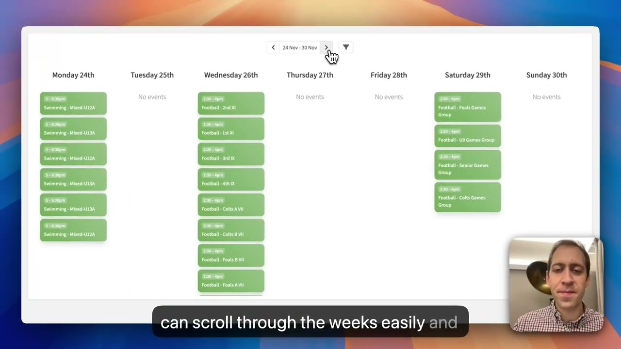 Sharing and displaying your public calendar