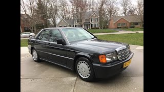 Mercedes 190E 2.516V, 30 years old and just 36,000 Miles! Perfect! A walkaround and backroad blast!