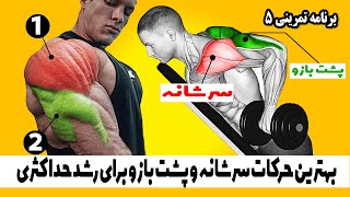 بهترین حرکات سرشانه و پشت بازو - برنامه تمرینی 5 screenshot 4