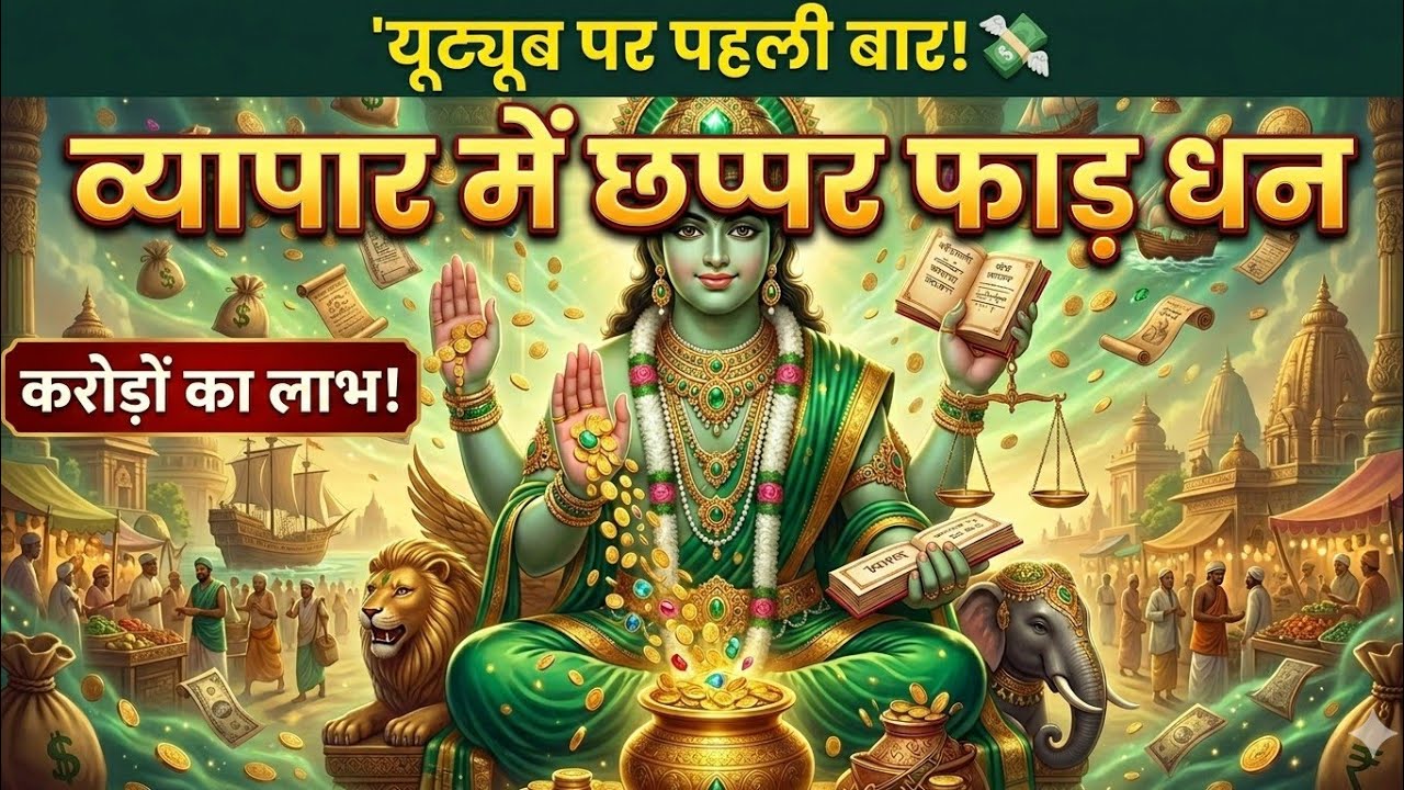 💸 व्यापार में छप्पर फाड़ धन! बुध देव का अति-गुप्त मंत्र | 108 Times Chanting for Business Growth