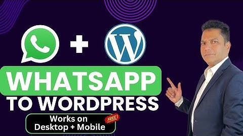 Add WhatsApp button on WordPress website | 100% free for Mobile & Desktop