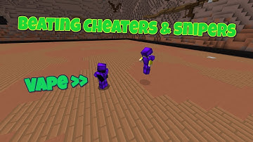 Beating CHEATERS And SNIPERS With Vape V4 | Hypixel HVH