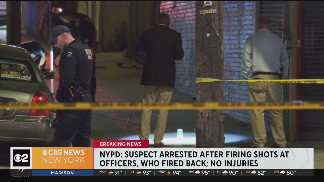 NYPD arrests suspect accused of shooting at officers in Queens - YouTube