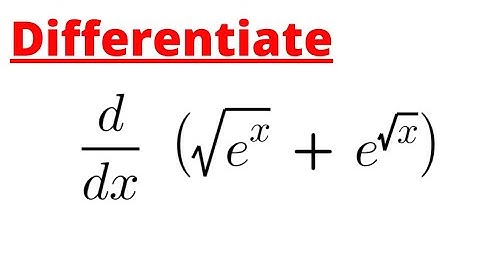 Derivative of Square Root Exponential Function