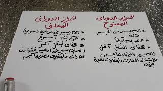 الجهاز الدوراني المغلق والجهاز الدوراني المفتوح واول تركتين في  منهج ٢ ثانوي