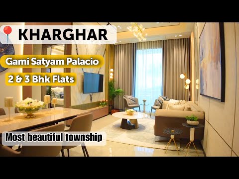 Near Station 🤩 LUXURY 2 & 3 BHK Tour / Gami Satyam Palacio / Review, Price #realestate #kharghar