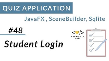 #48. Student Login | Java FX Quiz Application | In Hindi