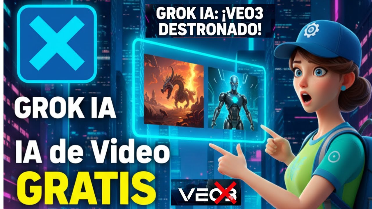 ¡Grok DESTROZA a VEO3! Crea Videos e Imágenes GRATIS con la IA de Elon ...