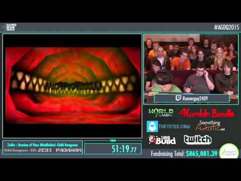 Awesome Games Done Quick 2015 - Part 169 - Zelda: Ocarina of Time (Blindfolded) by Runnerguy2489