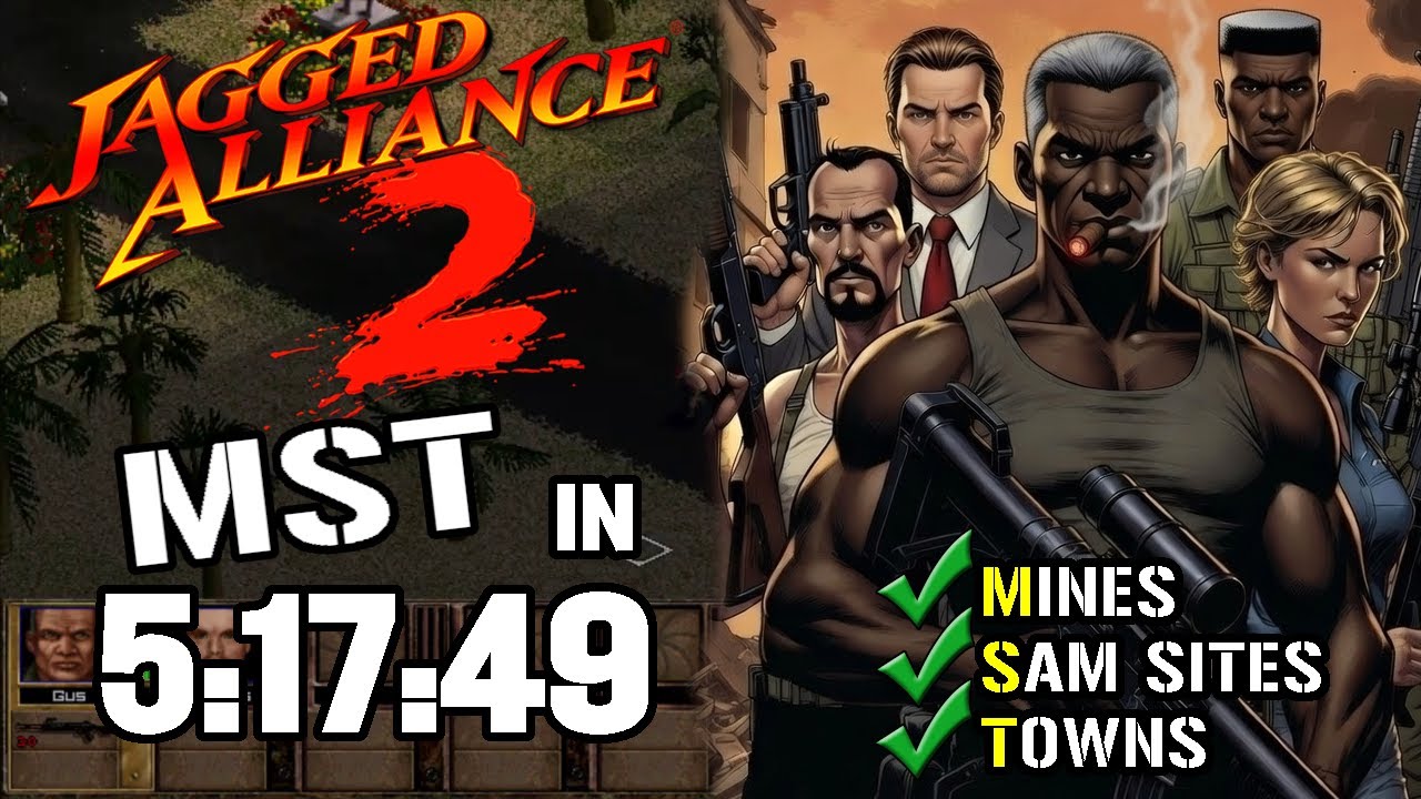 Jagged Alliance 2 SPEEDRUN - MST (Mines, SAMs, Towns) in 