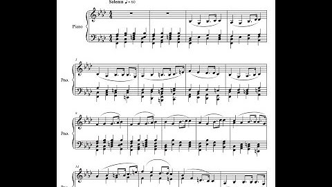 Jon F. Howe - Funeral March for Solo Piano (Score Video) | Scoretober 2020