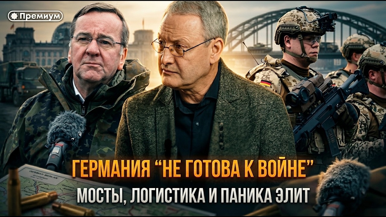 Германия “не готова к войне”: мосты, логистика и паника элит | Виталий Волков