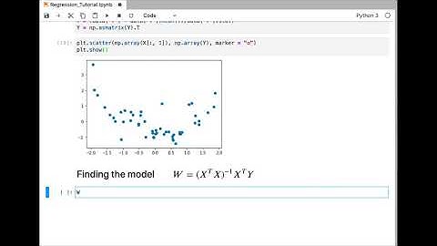 Tutorial 2: Linear Regression Part 2: Python Code for Linear Regression