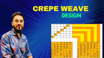 Crepe Weave Design| with drafting plan and lifting plan|Fabric Structure #educatology