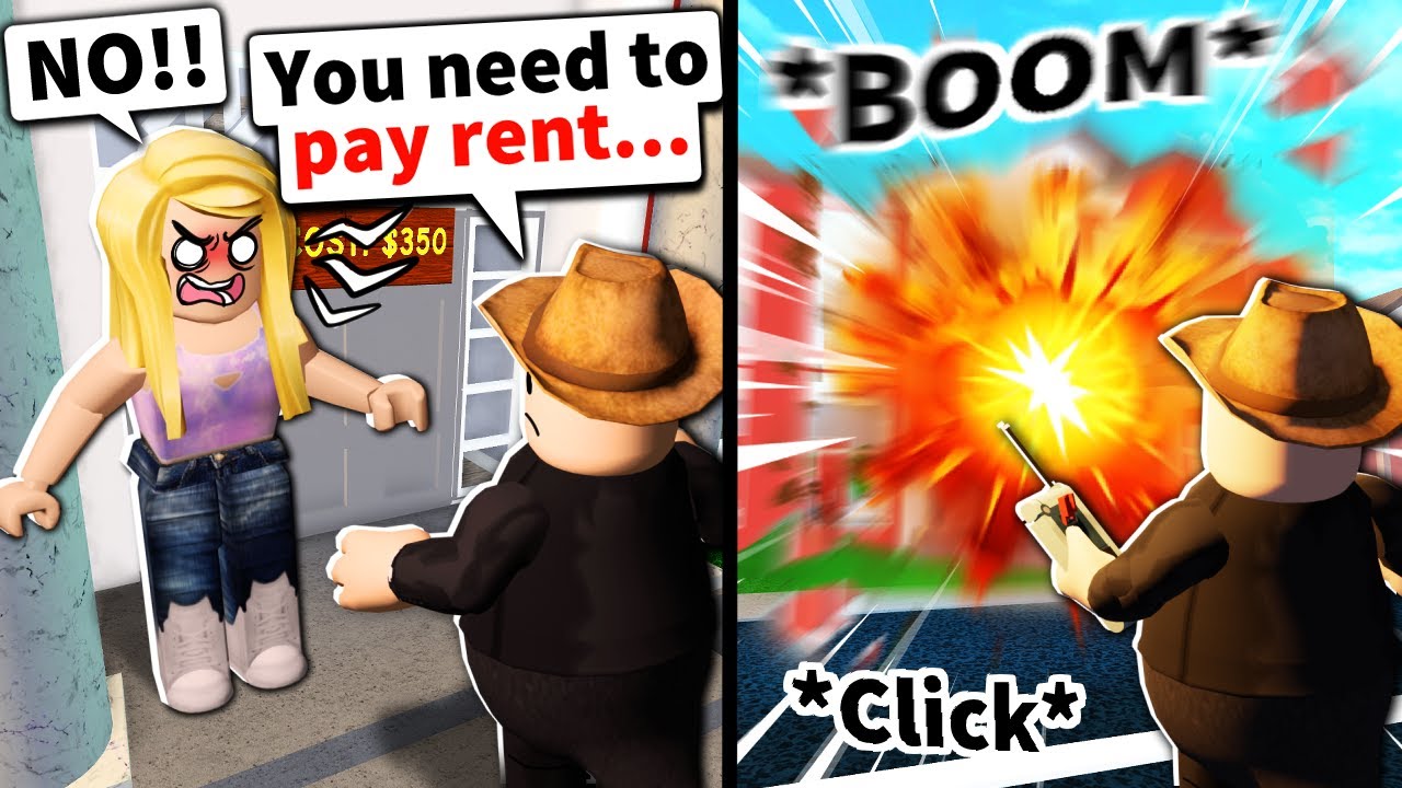 I Asked Roblox Noobs To Pay Rent Then Blew Up Their Homes With Admin Youtube - roblox worker salary