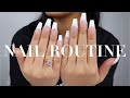 EASY DIY AT HOME NAIL ROUTINE 2020 | AFFORDABLE FRENCH TIPS | GEL MANICURE | AMAZON NAILS